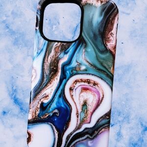 Marble Pattern Phone Case - Multicolor